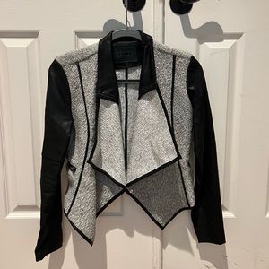 Leather jacket with design